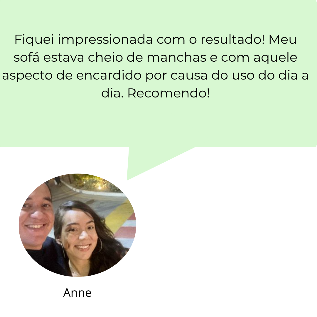 Meu sofá estava encardido e o colchão com cheiro forte. Após a limpeza, ficaram como novos! Atendimento rápido e super profissional. Obrigado, equipe Gservice!” (2)